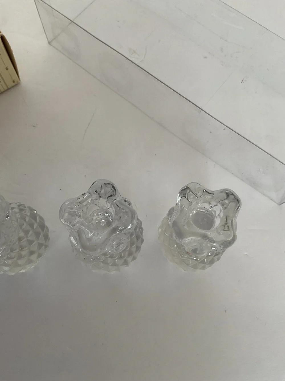 Williams Sonoma Tiny Tapers Pineapple Candle Holders Set of Four